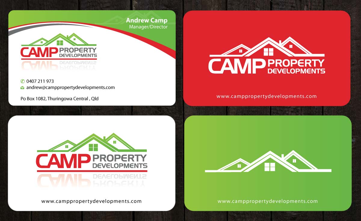 Business Card Design by Sbss for Camp Property developments | Design #1557708