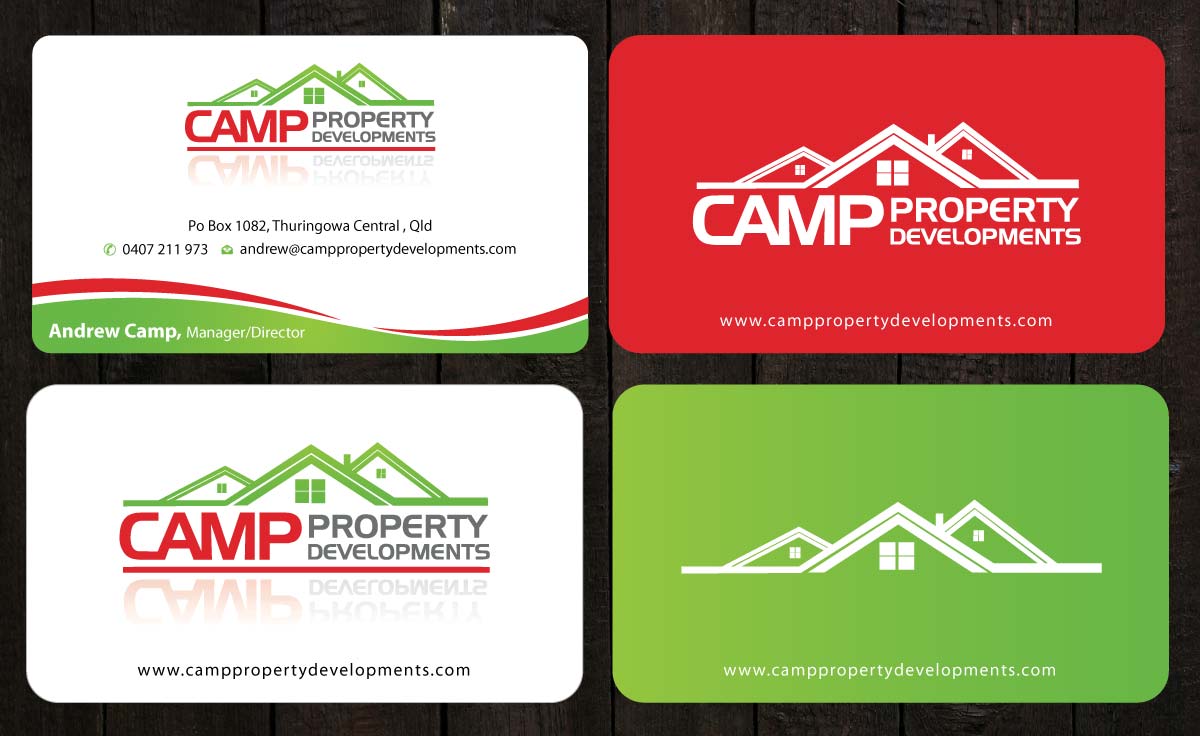 Business Card Design by Sbss for Camp Property developments | Design #1557709