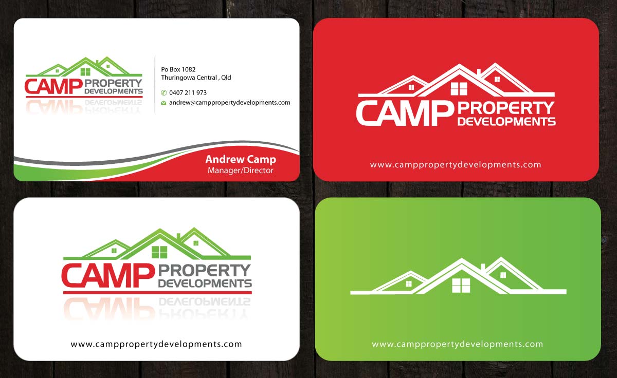Business Card Design by Sbss for Camp Property developments | Design #1557710