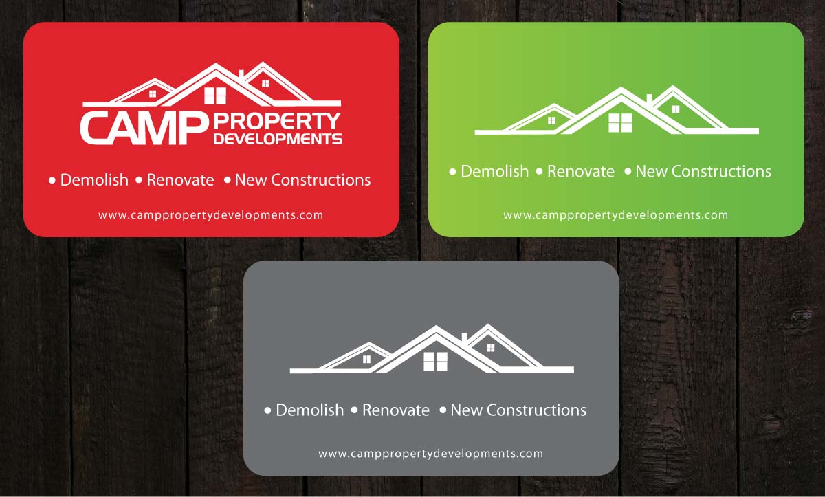 Business Card Design by Sbss for Camp Property developments | Design #1557770