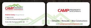 Business Card Design by Sbss for Camp Property developments | Design: #1559073