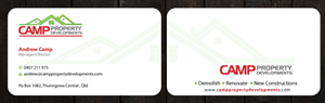 Business Card Design by Sbss for Camp Property developments | Design: #1559074