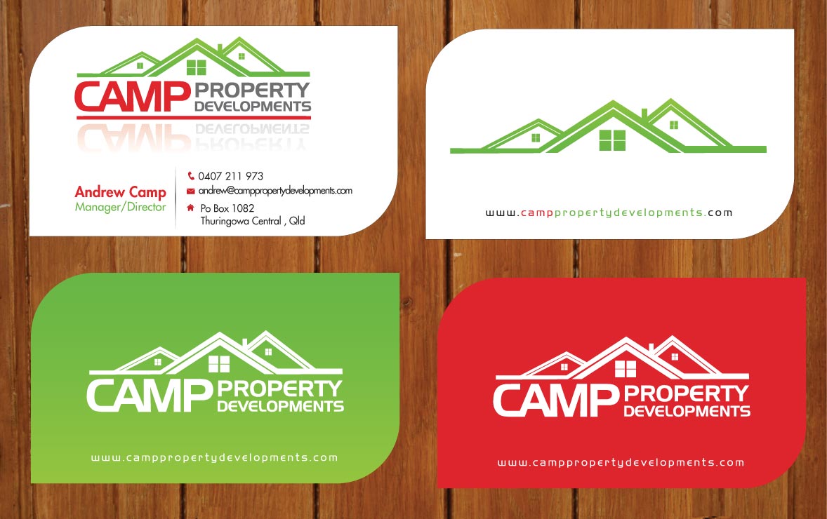 Business Card Design by Sbss for Camp Property developments | Design #1559099