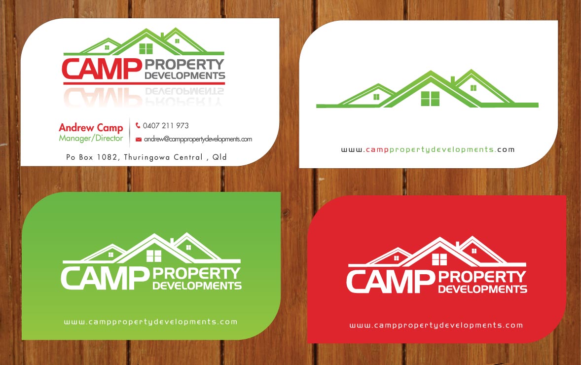 Business Card Design by Sbss for Camp Property developments | Design #1559100