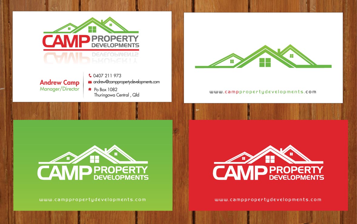 Business Card Design by Sbss for Camp Property developments | Design #1559107