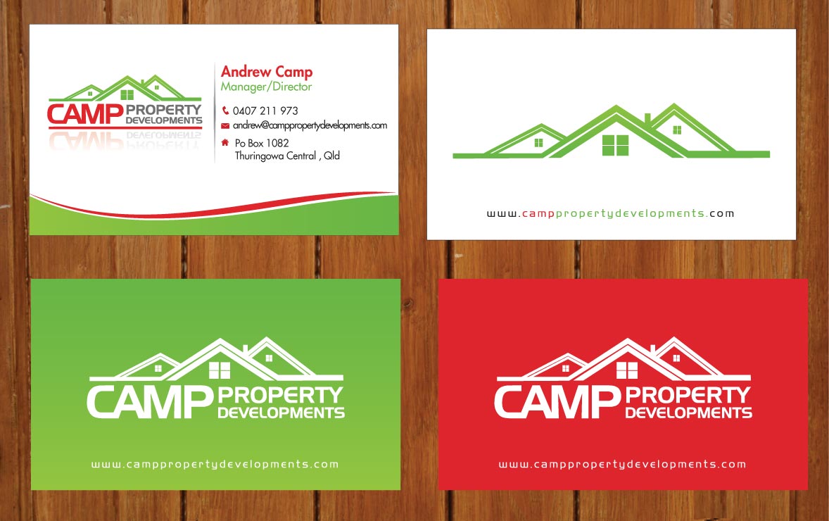 Business Card Design by Sbss for Camp Property developments | Design #1559110