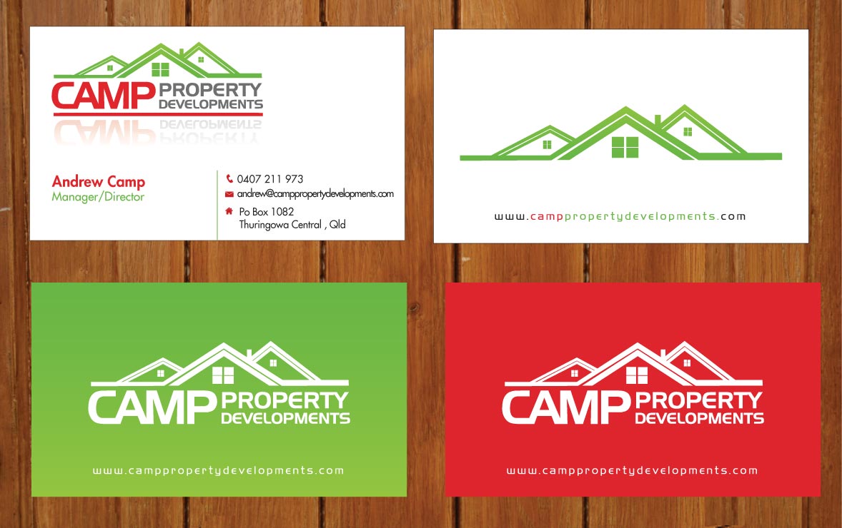 Business Card Design by Sbss for Camp Property developments | Design #1559111