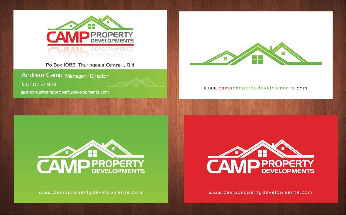 Business Card Design by Sbss for Camp Property developments | Design #1559113