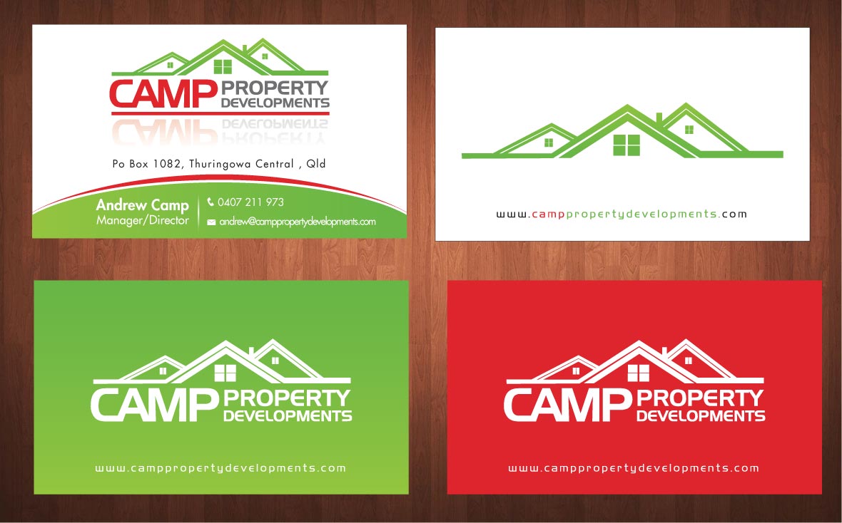 Business Card Design by Sbss for Camp Property developments | Design #1559114