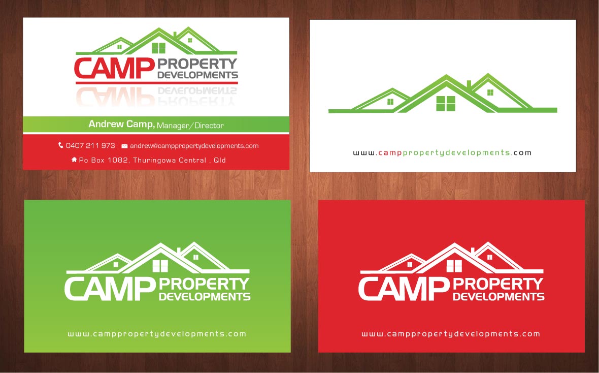 Business Card Design by Sbss for Camp Property developments | Design #1559122