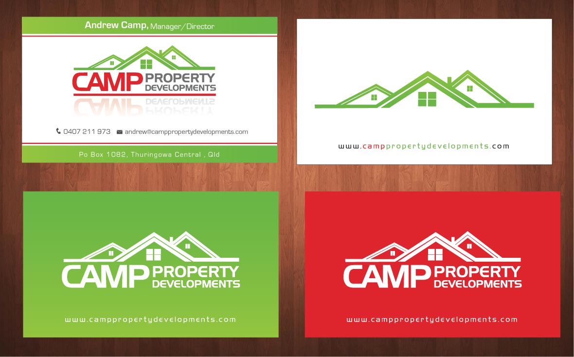 Business Card Design by Sbss for Camp Property developments | Design #1559131