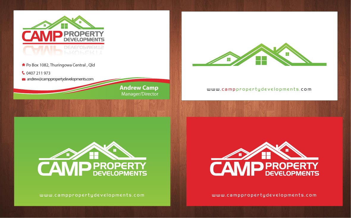 Business Card Design by Sbss for Camp Property developments | Design #1559139