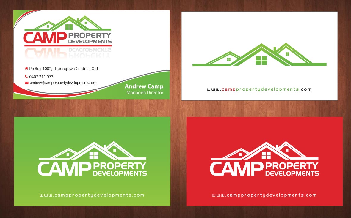Business Card Design by Sbss for Camp Property developments | Design #1559144