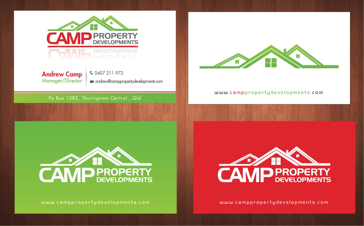 Business Card Design by Sbss for Camp Property developments | Design #1559172