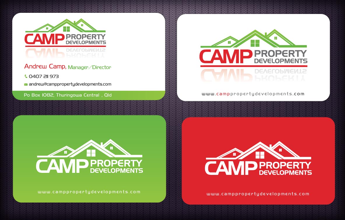 Business Card Design by Sbss for Camp Property developments | Design #1559211