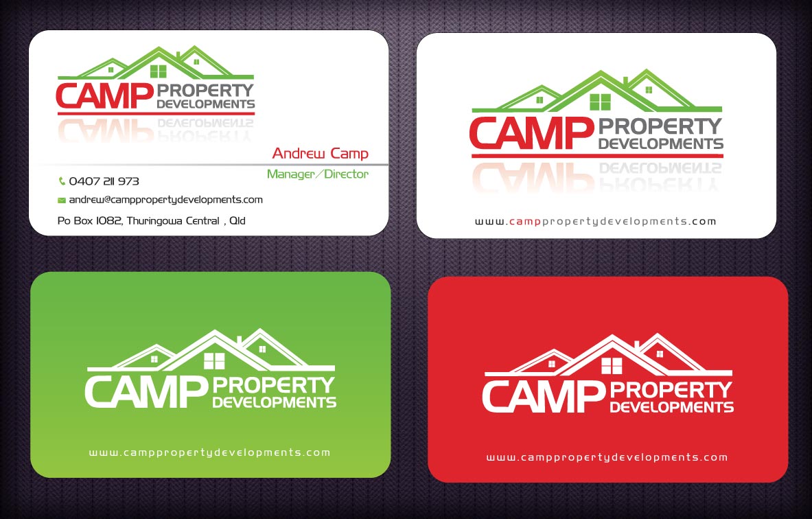 Business Card Design by Sbss for Camp Property developments | Design #1559213