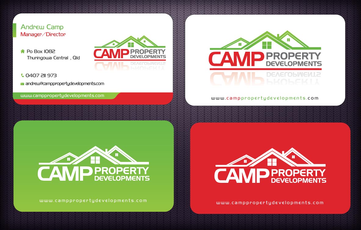 Business Card Design by Sbss for Camp Property developments | Design #1559214