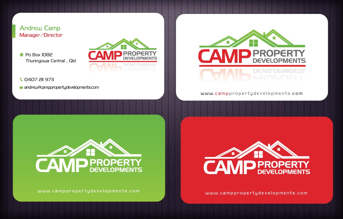 Business Card Design by Sbss for Camp Property developments | Design #1559215