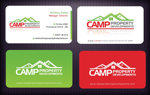 Business Card Design by Sbss for Camp Property developments | Design: #1559218