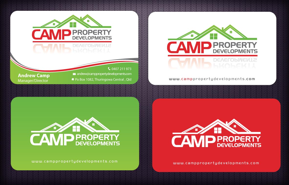 Business Card Design by Sbss for Camp Property developments | Design #1559224