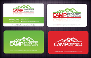 Business Card Design by Sbss for Camp Property developments | Design: #1559228