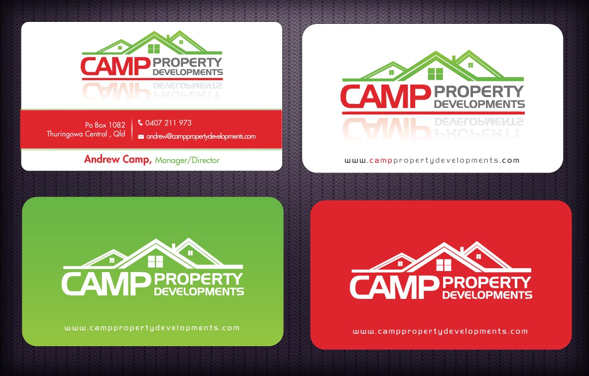 Business Card Design by Sbss for Camp Property developments | Design #1559230