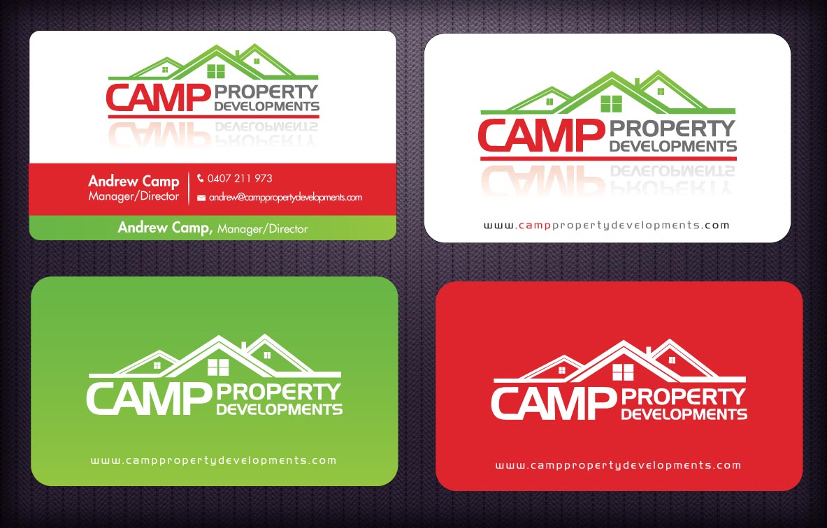 Business Card Design by Sbss for Camp Property developments | Design #1559231