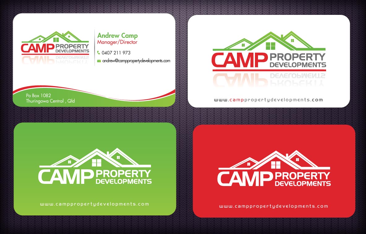 Business Card Design by Sbss for Camp Property developments | Design #1559234