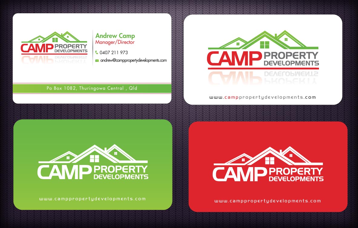 Business Card Design by Sbss for Camp Property developments | Design #1559237