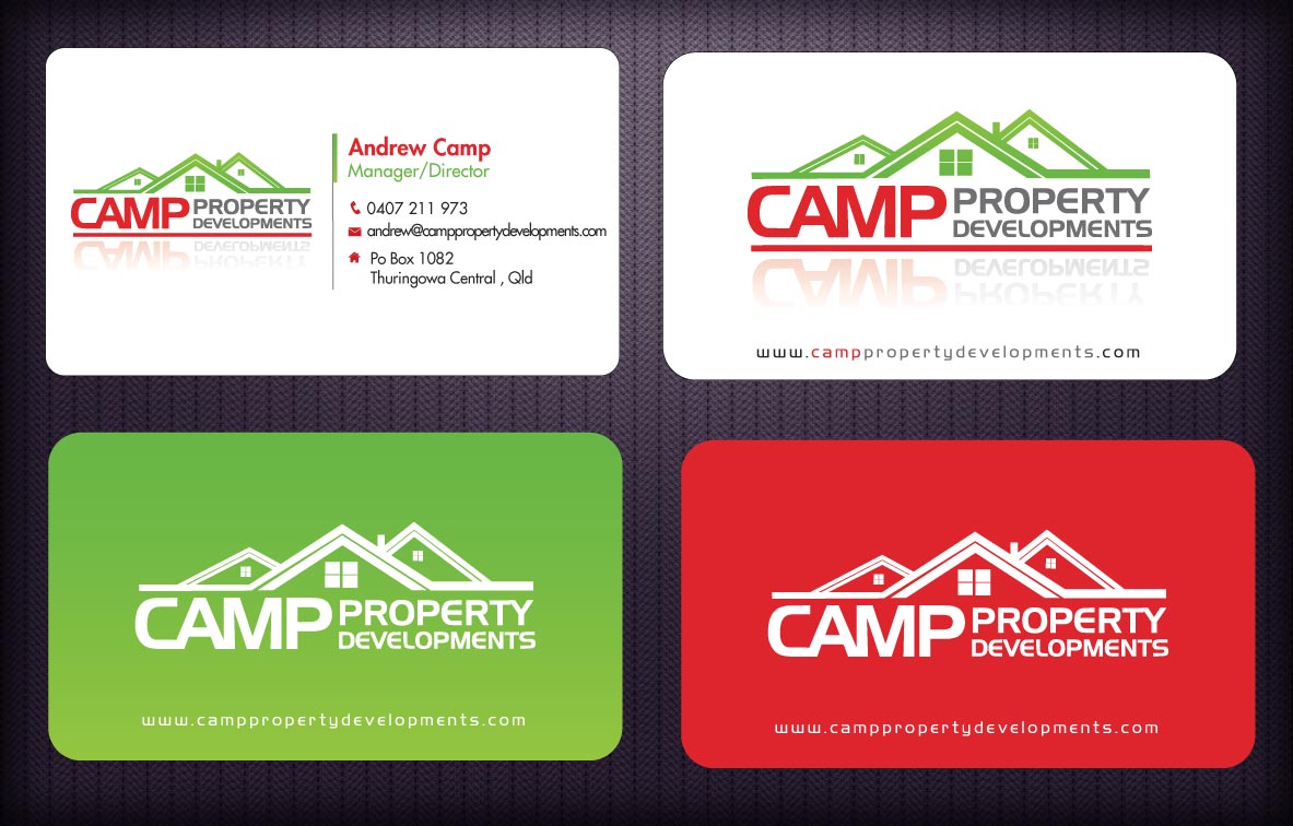 Business Card Design by Sbss for Camp Property developments | Design #1559242