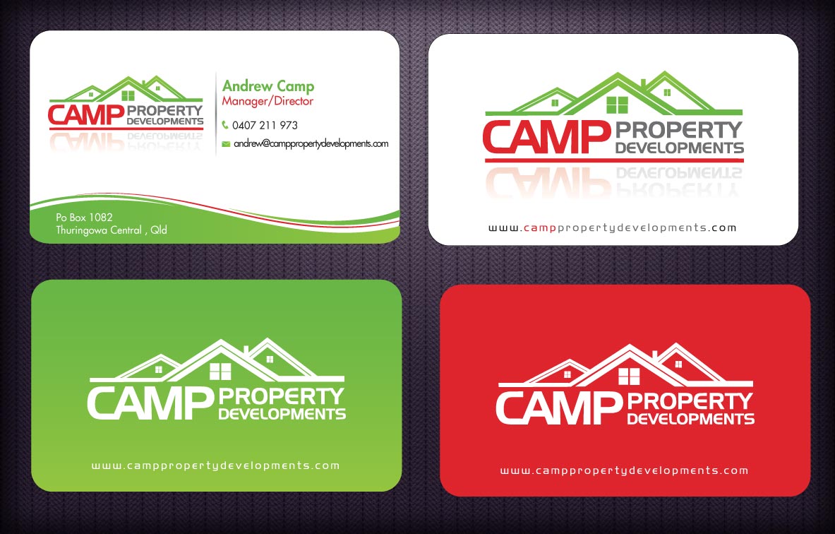 Business Card Design by Sbss for Camp Property developments | Design #1559264