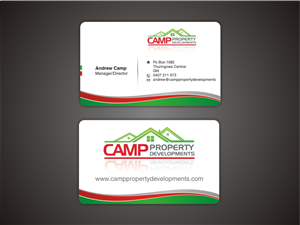 Diseño de Tarjeta de Presentación por LogoShop para Camp Property developments | Diseño #1557261