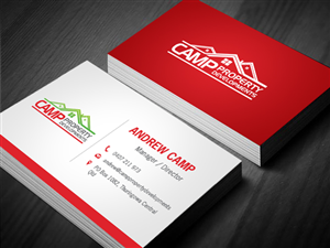 Business Card Design by Owaisias for Camp Property developments | Design: #1557301
