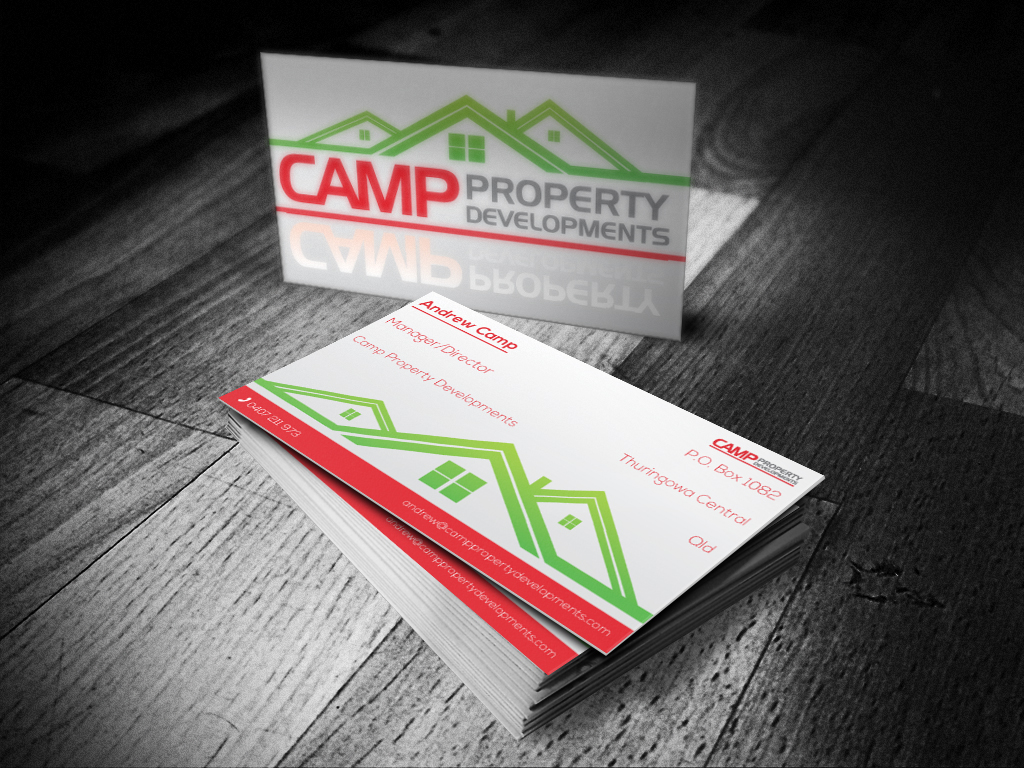 Business Card Design by Kulwiec for Camp Property developments | Design #1556156
