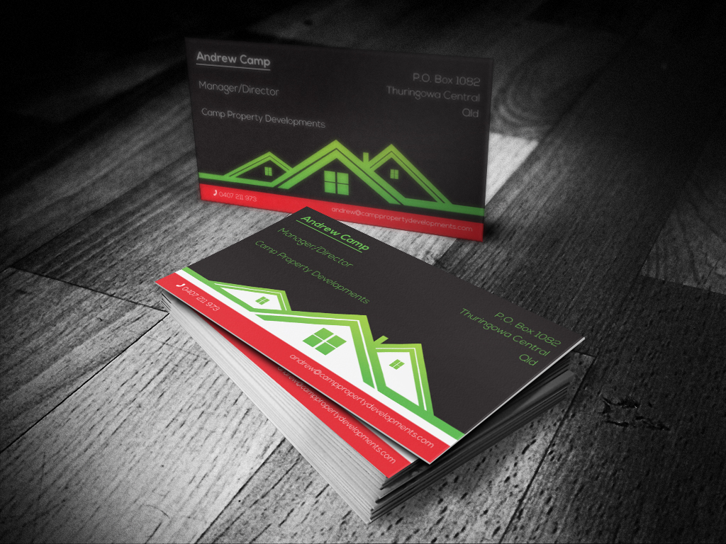 Business Card Design by Kulwiec for Camp Property developments | Design #1557115