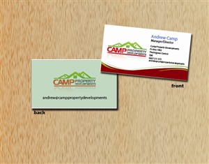 Diseño de Tarjeta de Presentación por arch_mahfuz para Camp Property developments | Diseño: #1560314