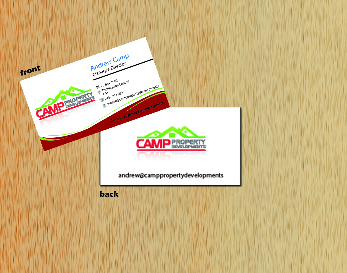 Business Card Design by arch_mahfuz for Camp Property developments | Design #1560485