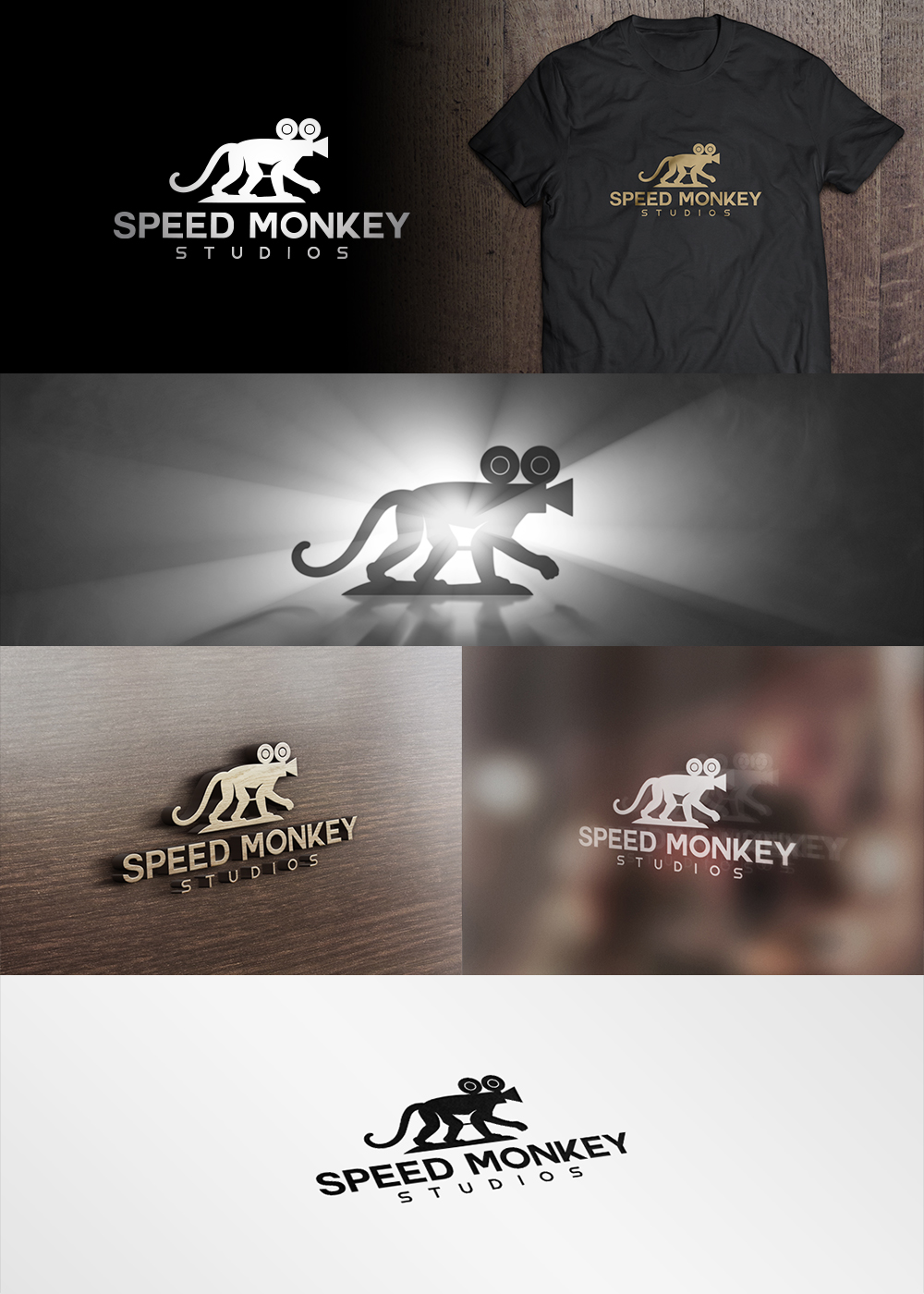 Logo Design by art by SUGU for Speed Monkey Studios | Design #5740289