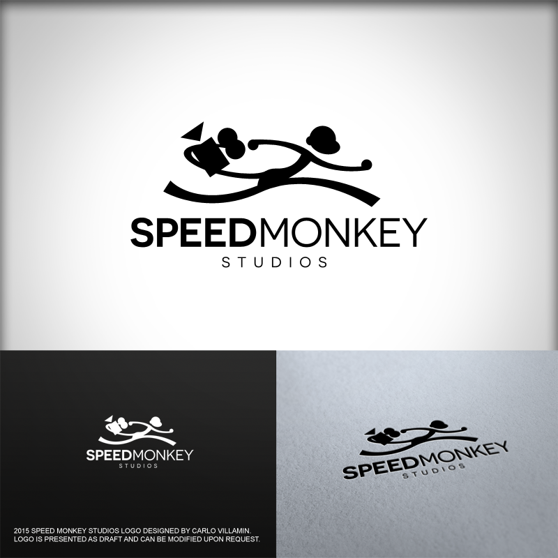 Logo Design by carlomagno for Speed Monkey Studios | Design #5747992