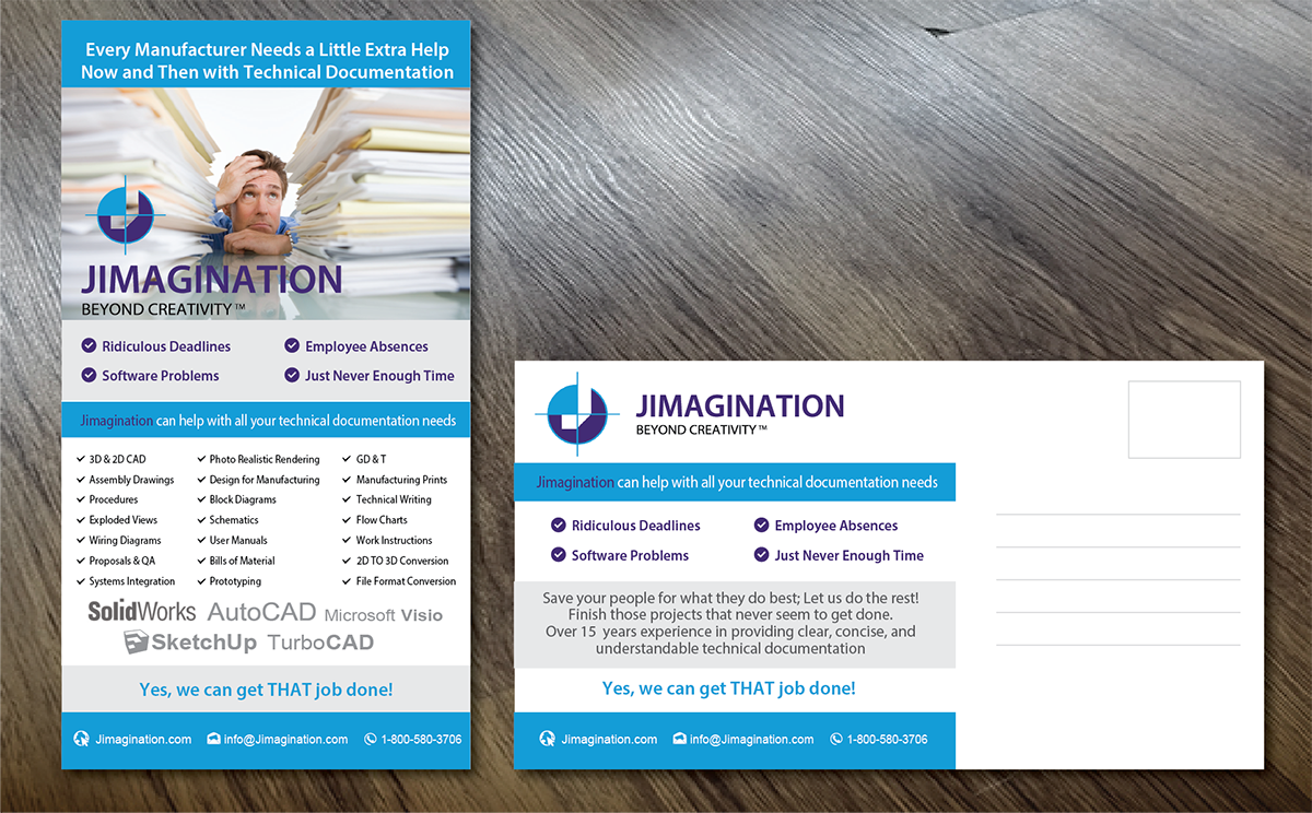 Postcard Design by alex989 for this project | Design #5720922