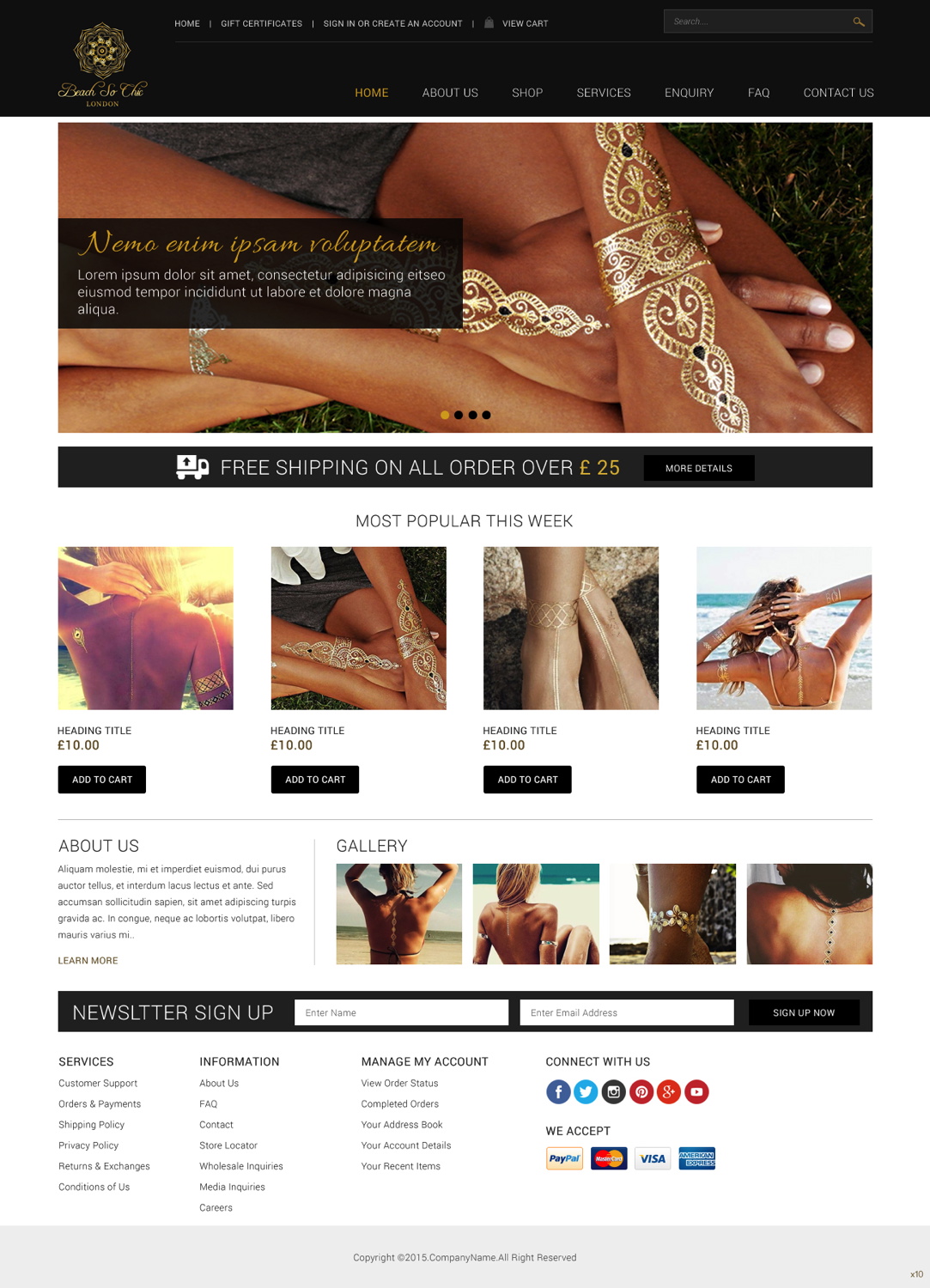 Web-Design von pb für beach so chic | Design #5721079
