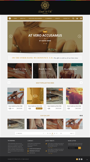 Web Design par pb pour beach so chic | Design : #5721082