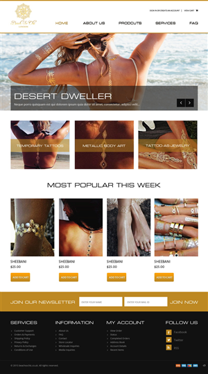 Web Design par pb pour beach so chic | Design : #5721088