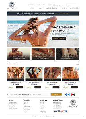 Web Design par pb pour beach so chic | Design : #5721092