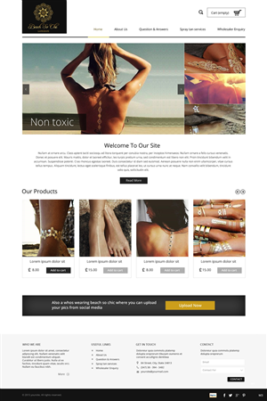 Web Design par pb pour beach so chic | Design : #5721100