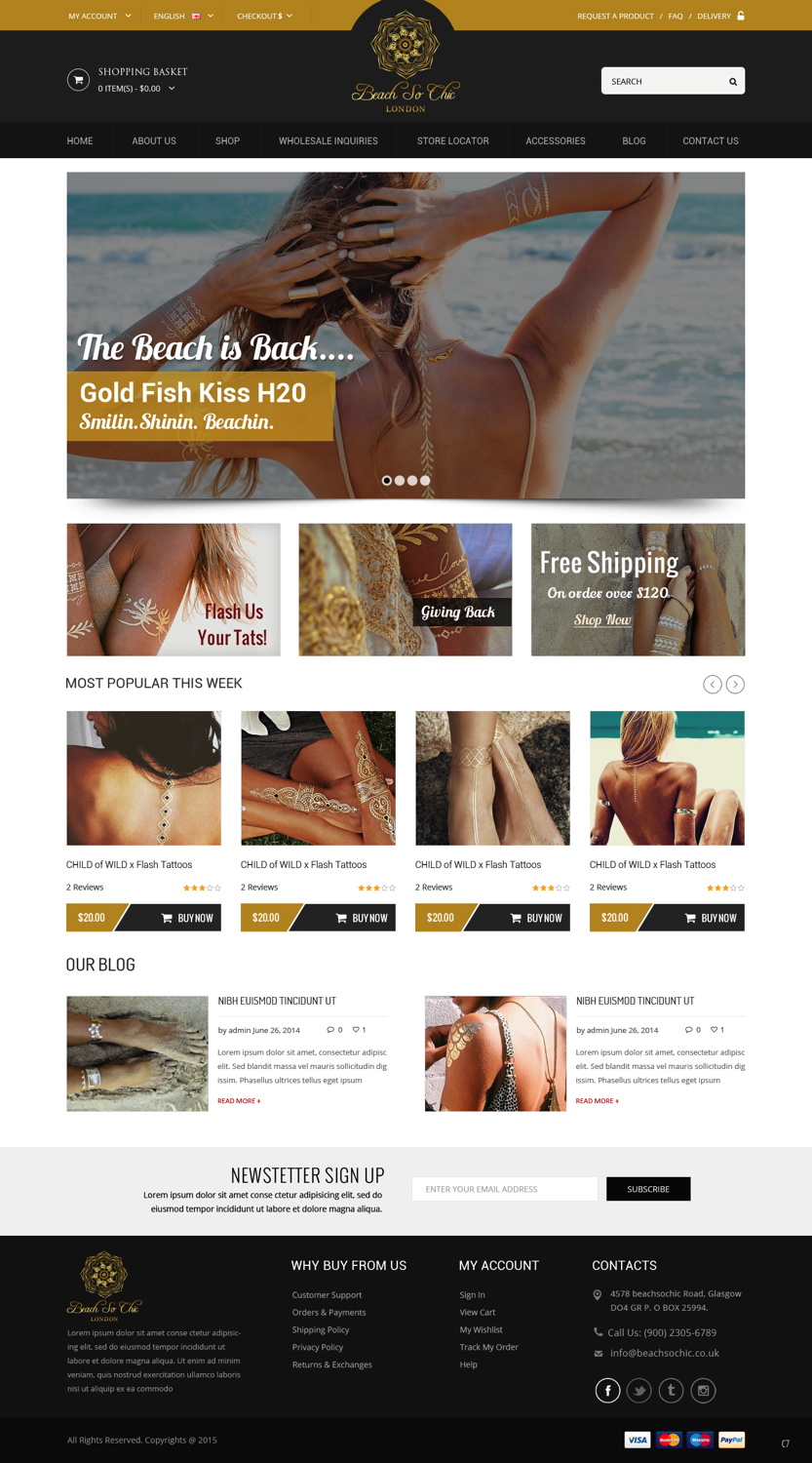 Web Design by pb for beach so chic | Design #5721112