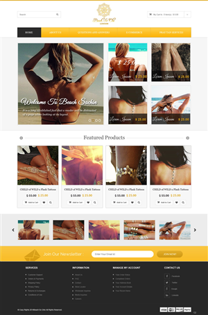 Web Design par pb pour beach so chic | Design : #5721118