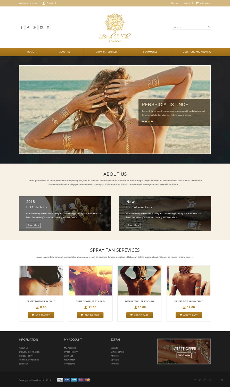 Web Design by pb for beach so chic | Design #5721122