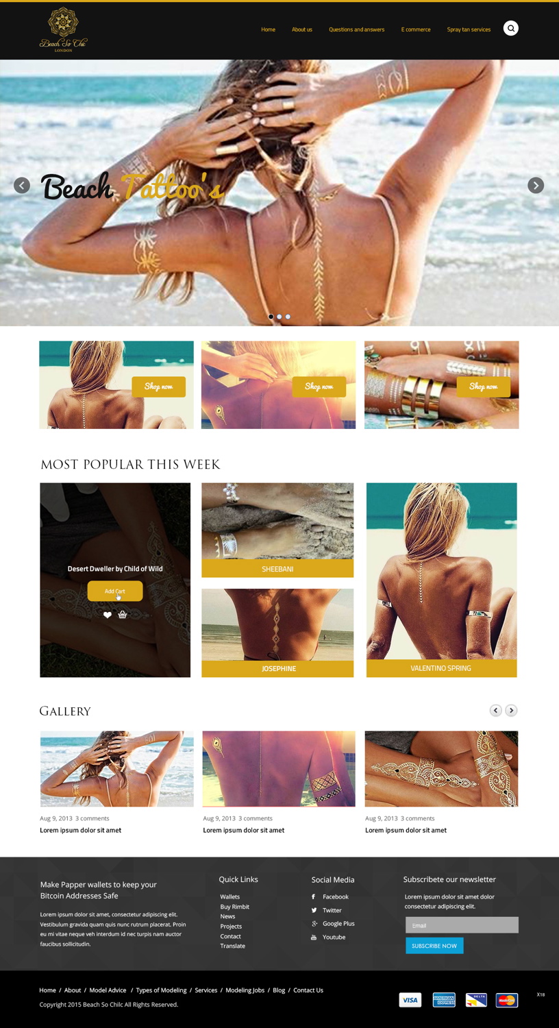 Web Design by pb for beach so chic | Design #5721140