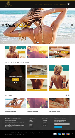 Web Design by pb for beach so chic | Design: #5721140